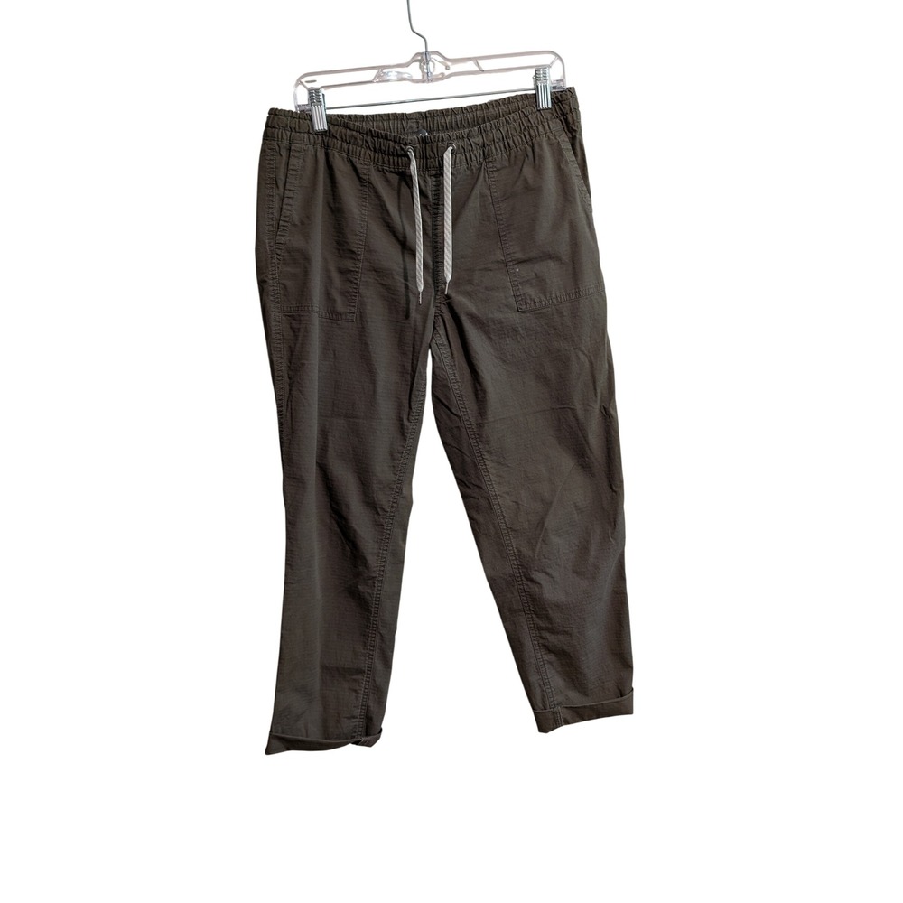 Vuori Ripstop Pants Women Medium Army Green Jogger Hiking Stretch Drawstring